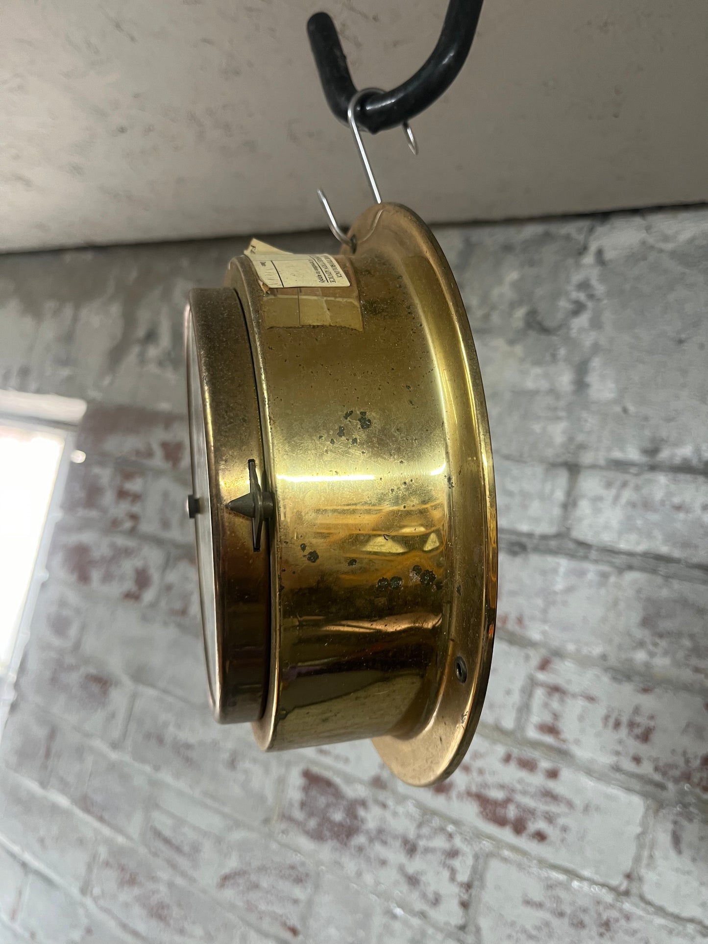 Sockburger Ships Brass Compensated Precision Barometer with Thermometer B
