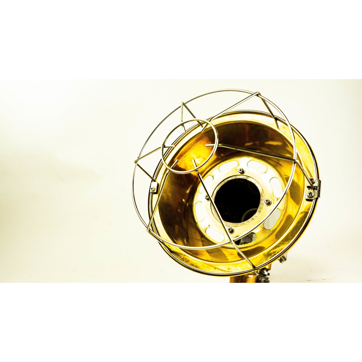 Stainless Steel and Brass Spotlight