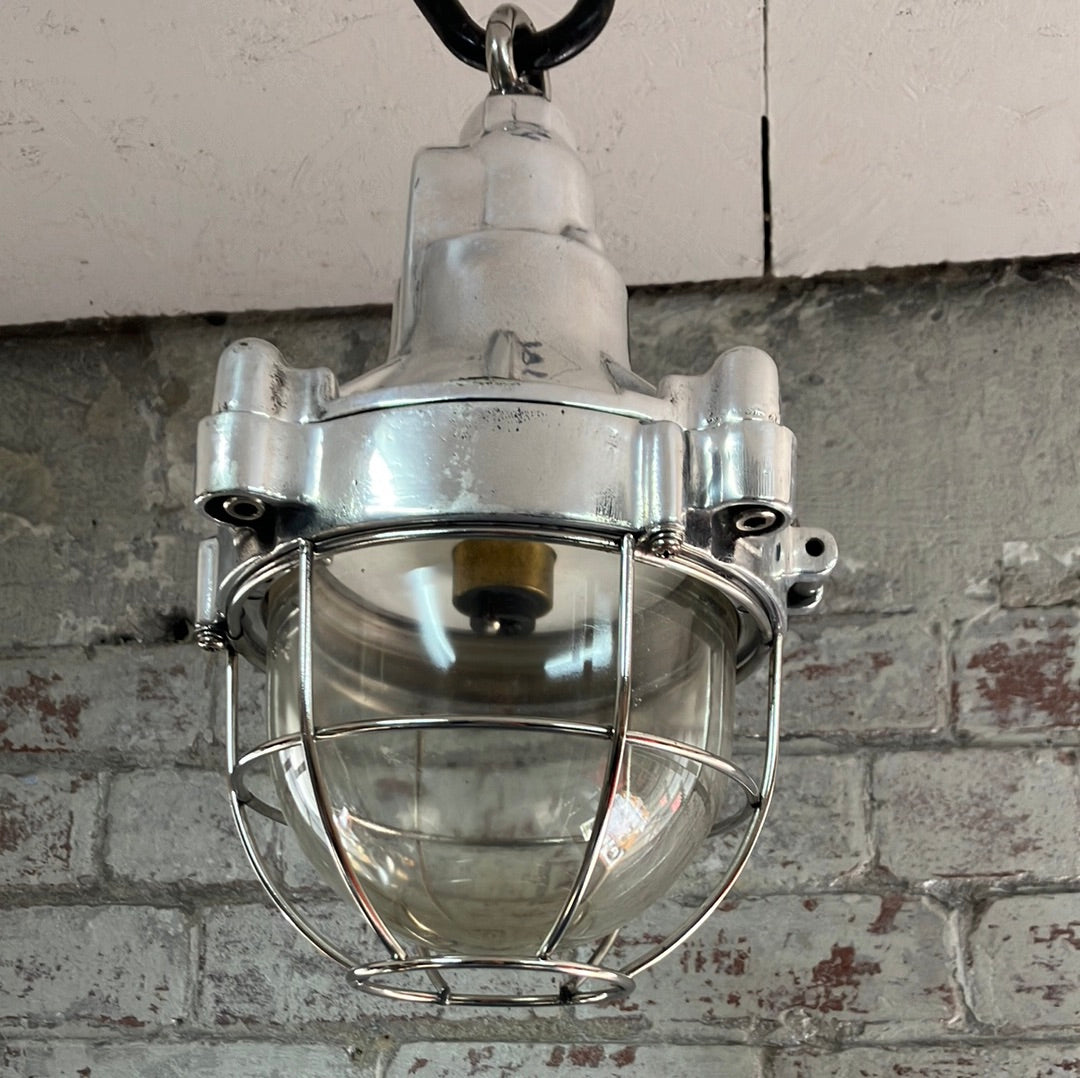 Aluminium Hanging Light with cage