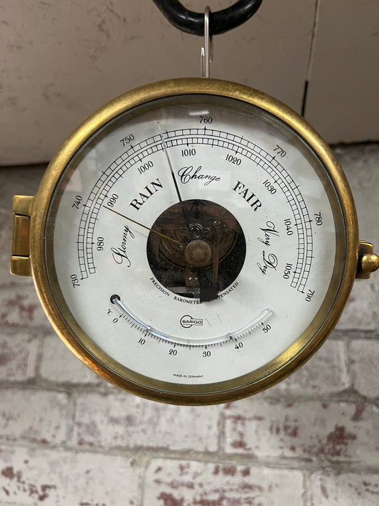 Barigo Ships Brass Precision Barometer Compensated C