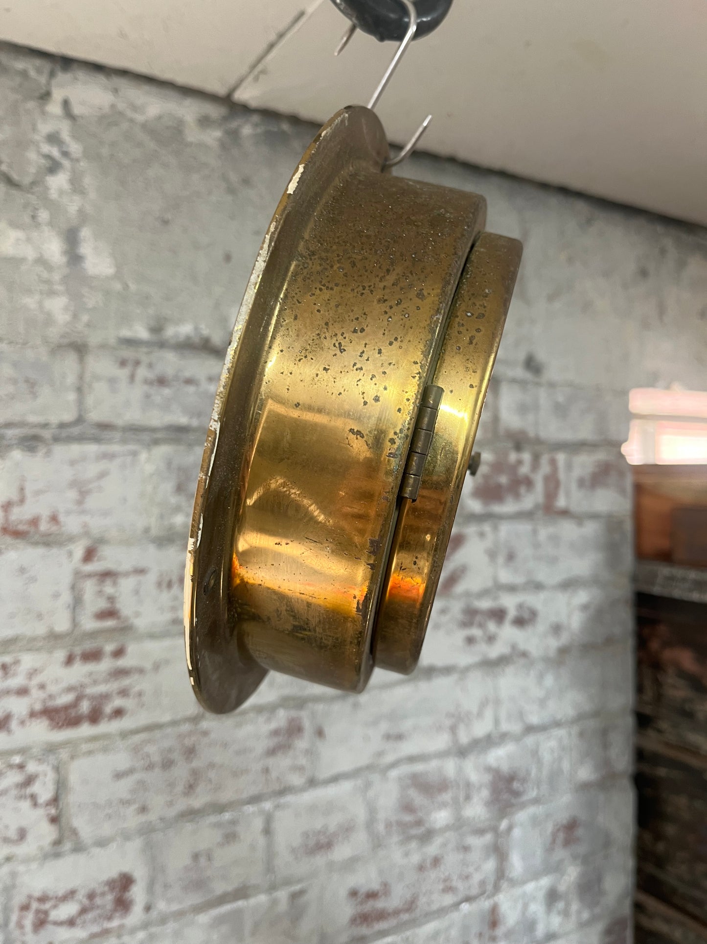 Stockburger Ships Brass Compensated Precision Barometer with Thermometer A