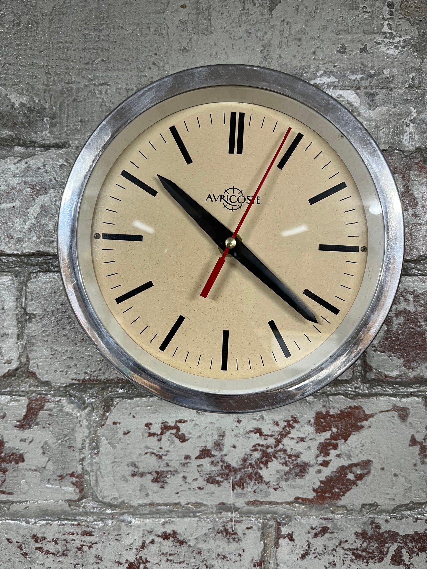 Small Avricoste Aluminium Ship Clock