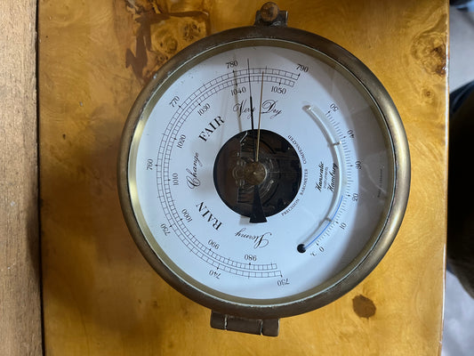 Hanseatic Ships Brass Precision Barometer Compensated