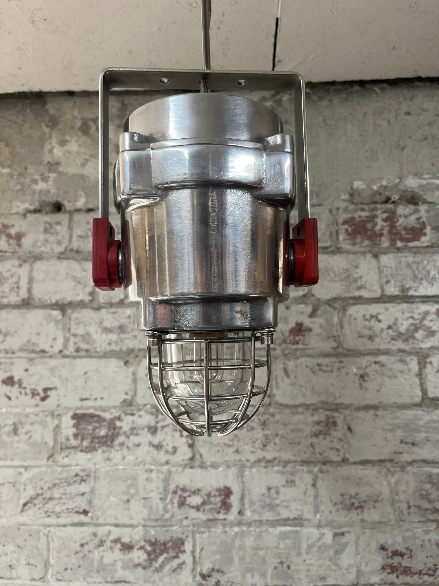 Aluminium Passageway Halogen Light with small cage.