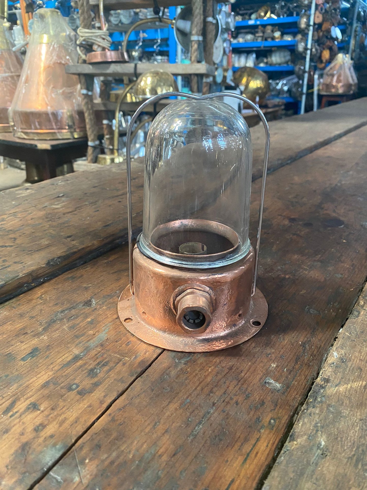 Industrial Copper Passage Light