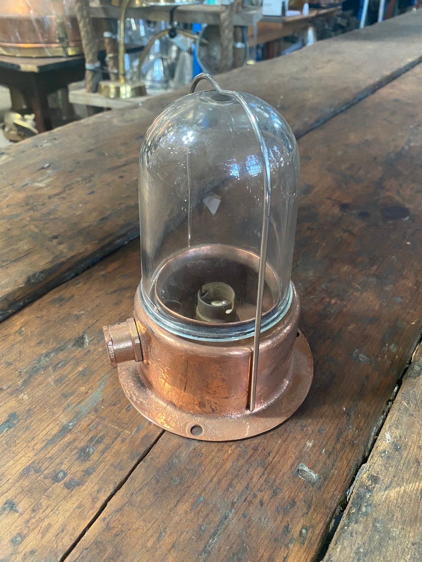 Industrial Copper Passage Light