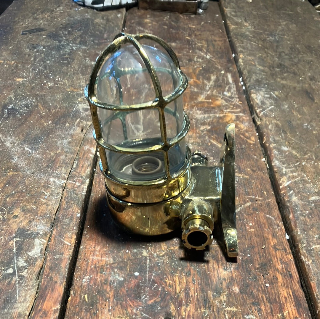 Brass Passage Light with Triangular mount