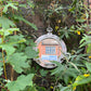 Original Aluminium Ships Porthole With 3Dog/keys Backed with wood 51cm