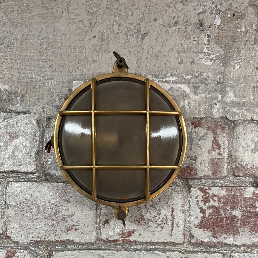 Mini Brass Circluar Bulkhead Light