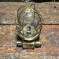 Industrial Brass Ceiling Light with Cage by Kokosha