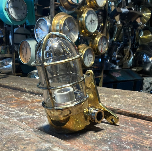 Brass Passage Light with triangle mount