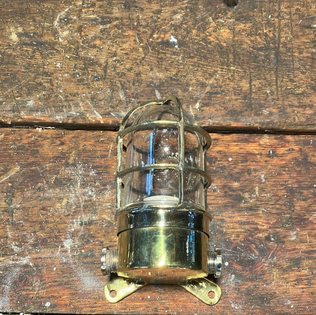 Brass Passage Light with triangle mount