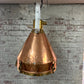 Large Copper and Brass Pendant Light