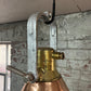 Large Copper and Brass Pendant Light