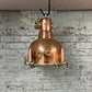 Copper and Brass Dome Pendant Light