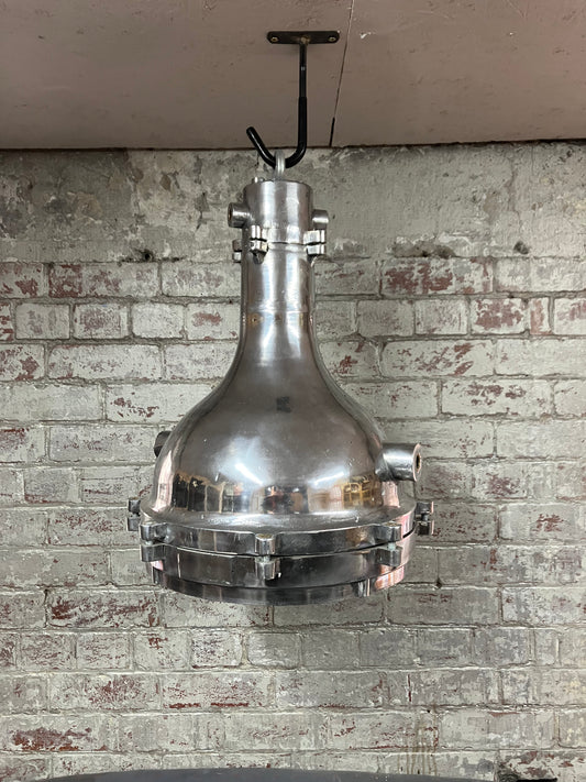 Aluminium Smooth Tapered Large Pendant Light with hook