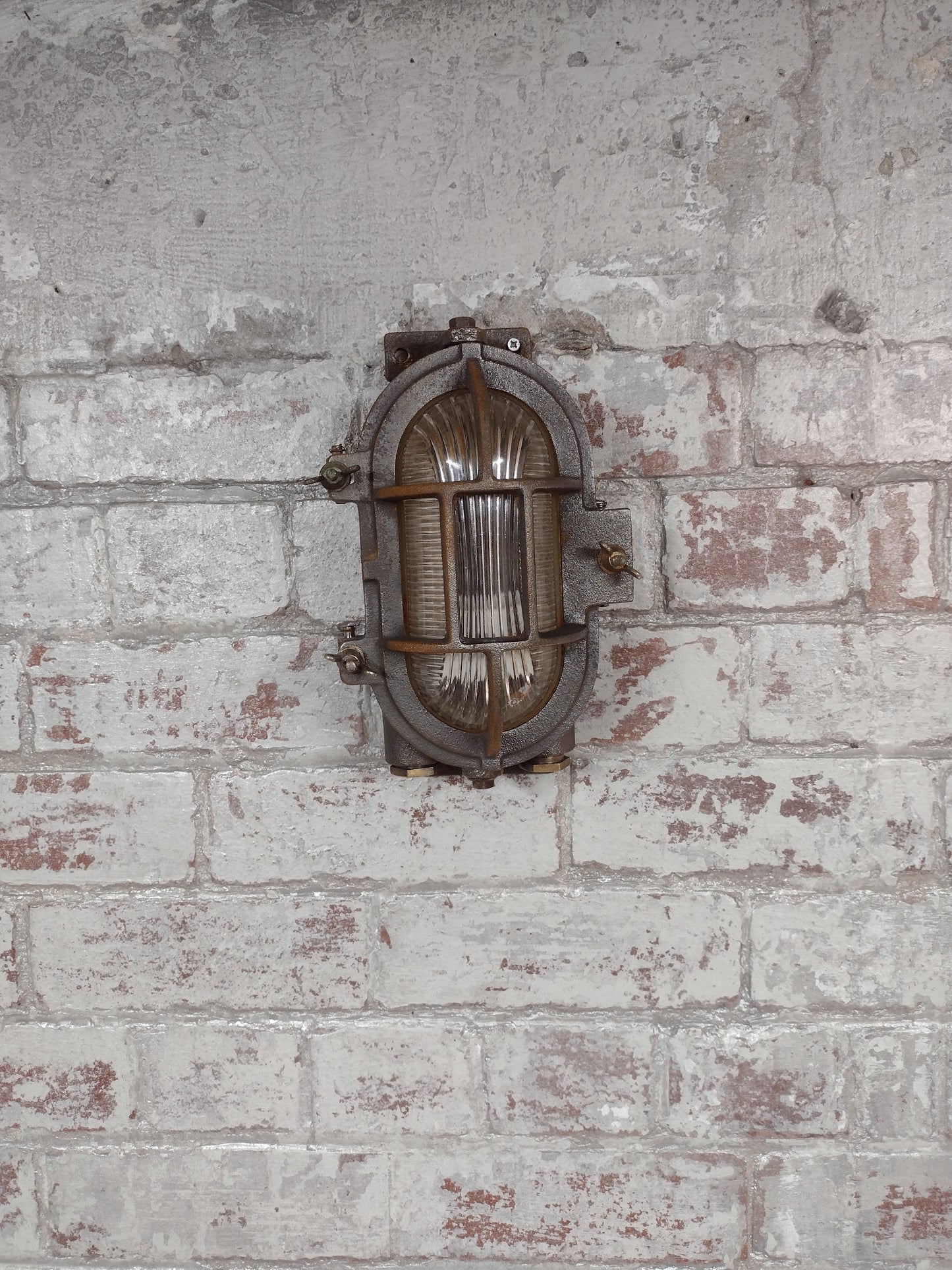 Steel Oval Bulkhead Wall Light