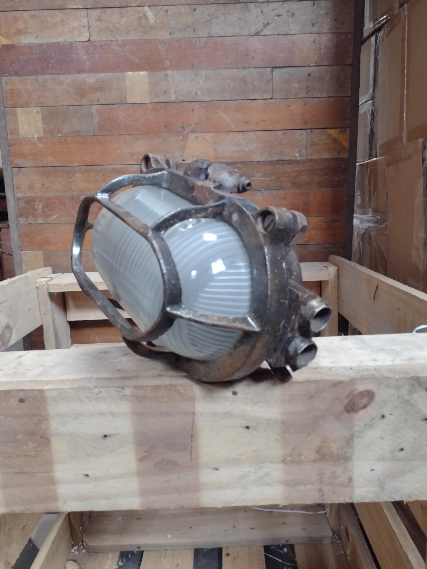 Steel Oval Bulkhead Wall Light Large