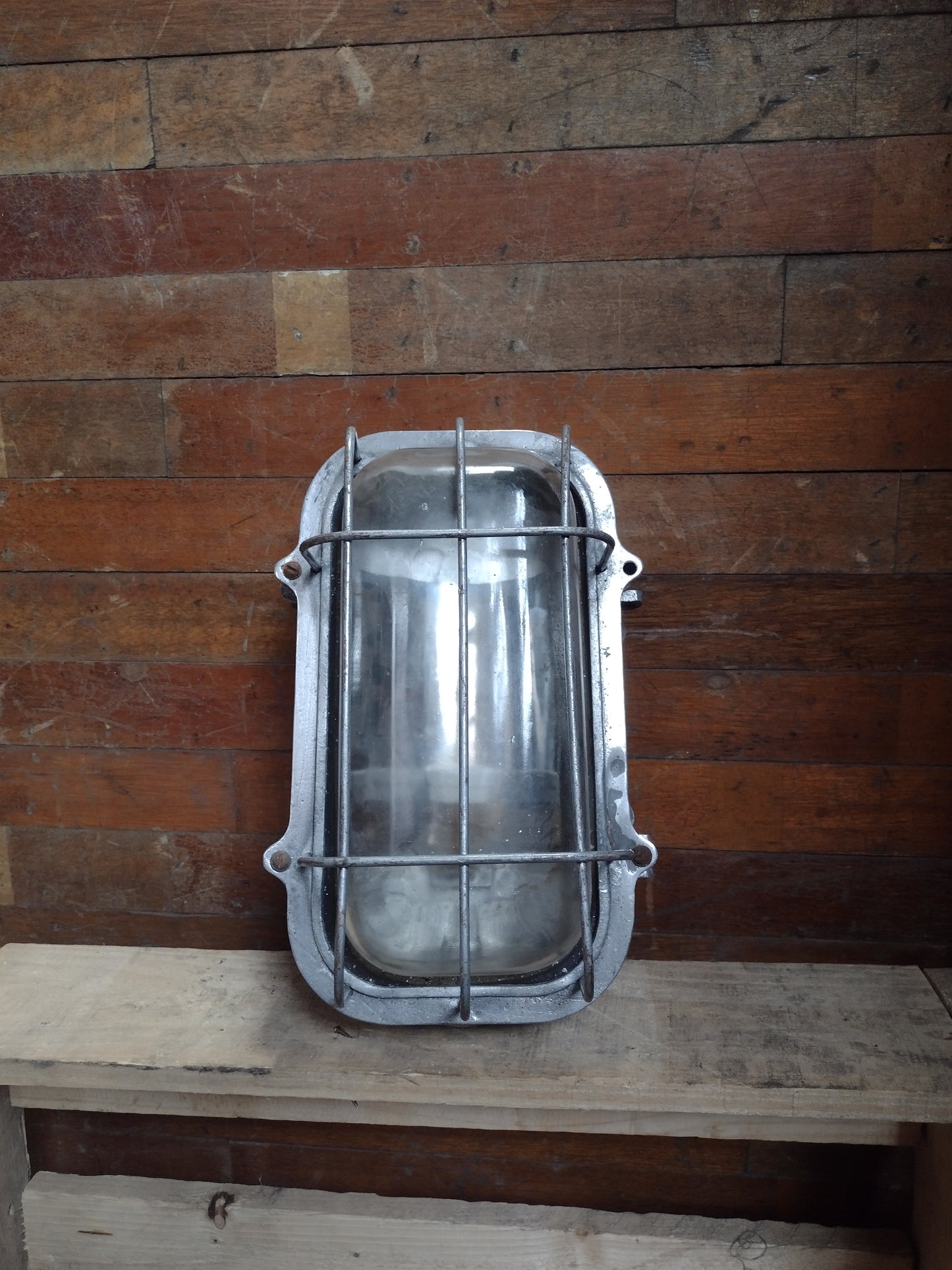 Large Aluminium Bulkhead Wall Light