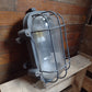 Large Aluminium Bulkhead Wall Light In Original Paint