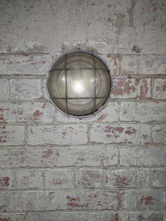 Steel and Aluminium Circular Bulkhead Light