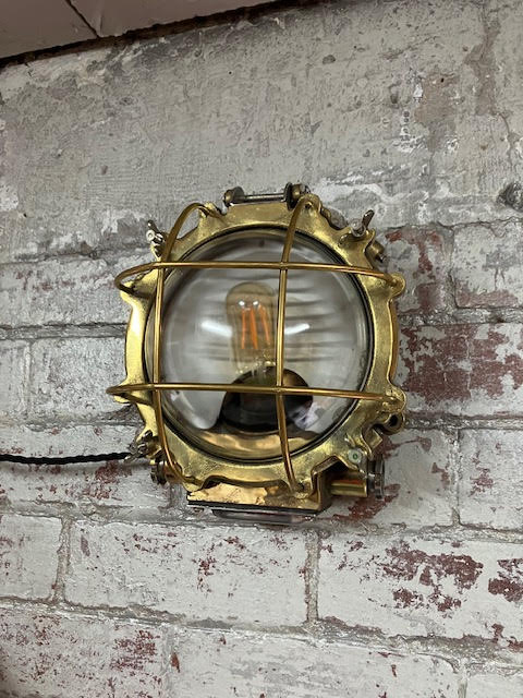 Brass Bulkhead Norwegian Navy light