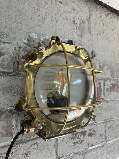 Brass Bulkhead Norwegian Navy light