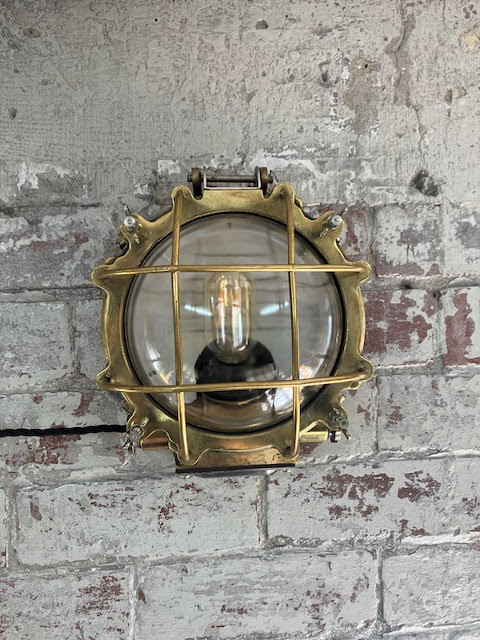 Brass Bulkhead Norwegian Navy light