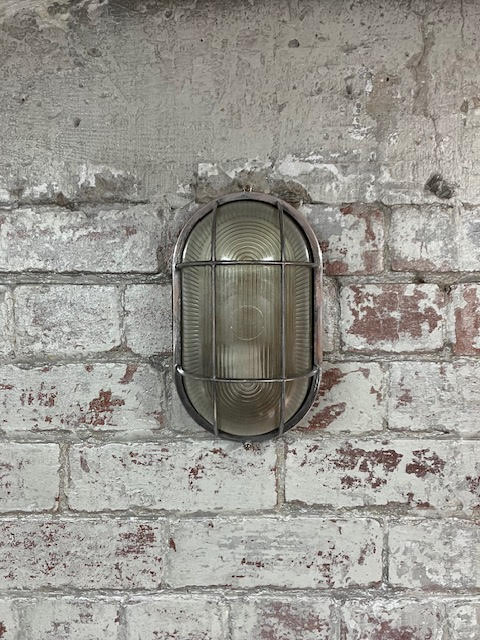 Steel and Aluminium Oval Bulkhead Light