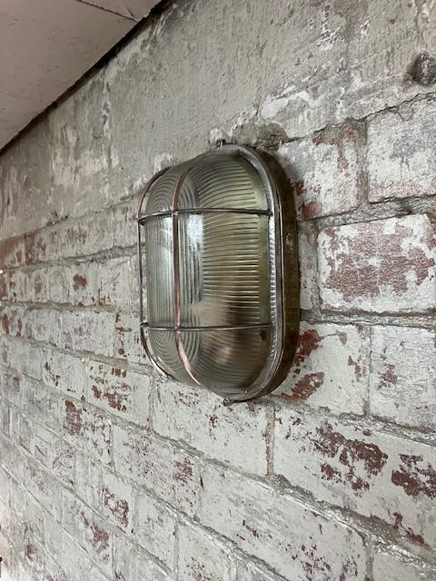 Steel and Aluminium Oval Bulkhead Light