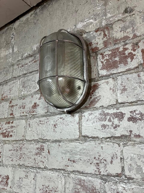 Steel and Aluminium Oval Bulkhead Light