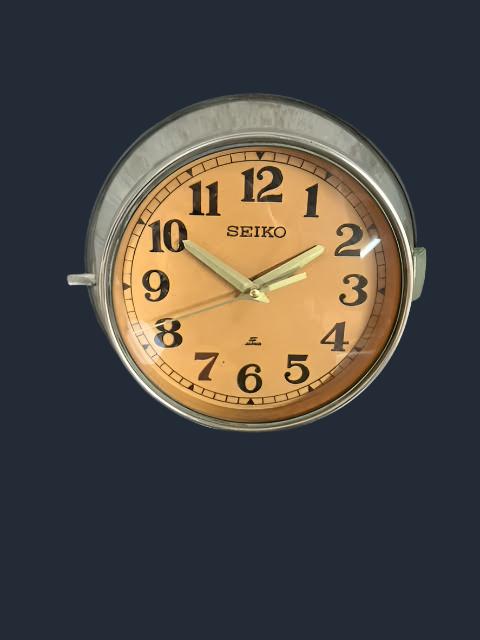 Ships Original Seiko Cabin Clock Polished