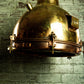 Brass dome pendant light