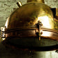 Brass dome pendant light