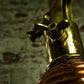 Fluted Copper Fox Light
