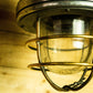 Cast Aluminium Hanging Light with Brass Cage