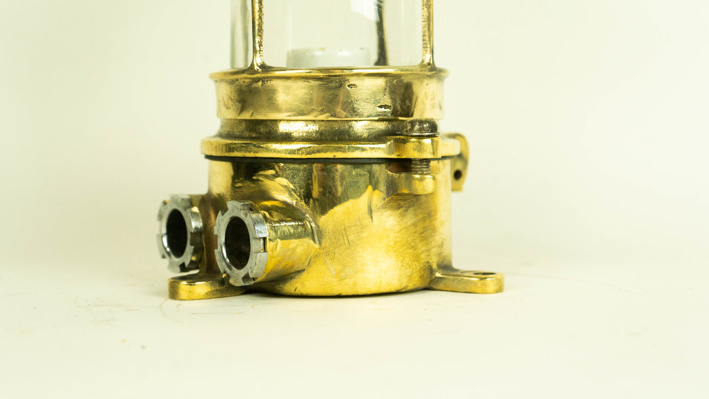 Brass running passage light